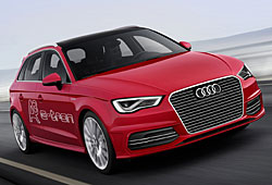 Audi A3 e-tron seitliche Frontansicht