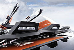 BMW Concept K2 Powder Ride Dachaufbau mit LED-Positionslichtern