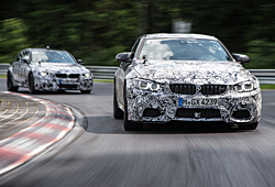 M3 und M4 - getarnt auf der Nürburgring-Nordschleife auf Testfahrt