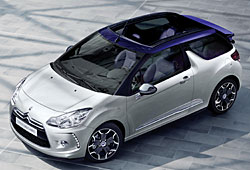 Citroen DS3 Cabrio geöffnetes Faltverdeck