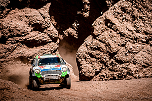 Dakar 2016 - Zehnte Etappe: Rallye-Mini mit van Loon am Steuer