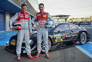 Loic Duval (l.) und Rene Rast fahren 2017 für Audi in der DTM
