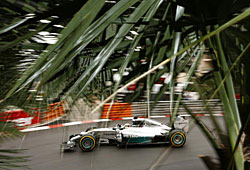 GP Monaco - Lewis Hamilton unter Palmen