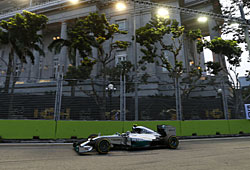 GP Singapur: Nico Rosberg wurde von der Technik ausgebremst