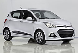 Hyundai i10 - neue Generation in der seitlichen Frontansicht