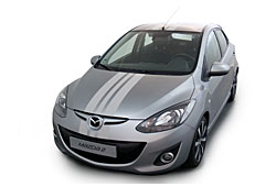Mazda 2 - Streifen-Beklebung