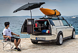 Mini Clubvan Camper - Einblick ins Heck