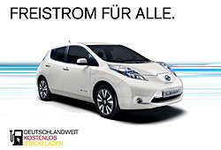 Nissan-Aktion kostenlos Strom laden