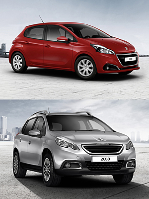 Peugeot Urban Move: 208 und 2008 (unten)