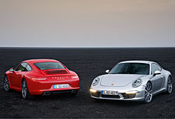 Porsche 911 Carrera - Heck- und Frontansicht