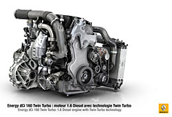Renault - 1,6-Liter-Turbodiesel mit Twin Turbo Technologie
