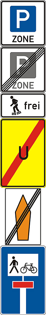 Neue Verkehrszeichen seit 1. April 2013
