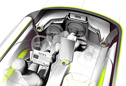 Rinspeed Budii - Zeichnung Innenraum