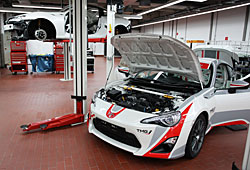 Toyota GT86 beim Rallyeumbau