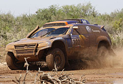 Der Gewinner der Dakar 2011: Nasser Al-Attiyah in Aktion