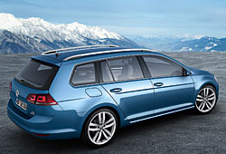 VW Golf Variant - seitliche Heckansicht