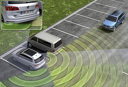 VW Blind Spot Detection mit Ausparkassistent
