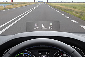 Head-up-Display im VW Passat