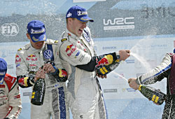 WRC 2013 Griechenland - Latvala/Anttila auf dem Podium